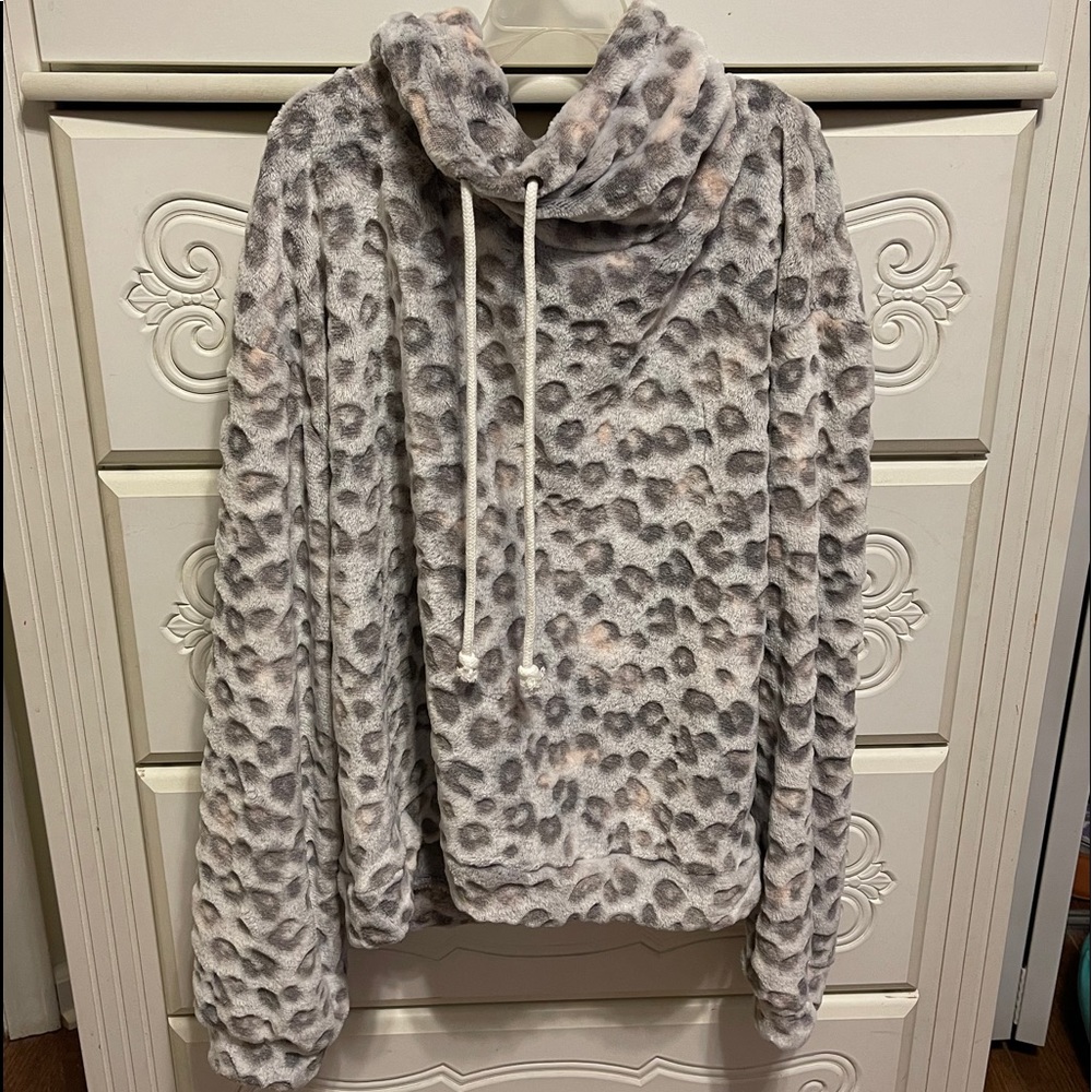 fuzzy hoodie